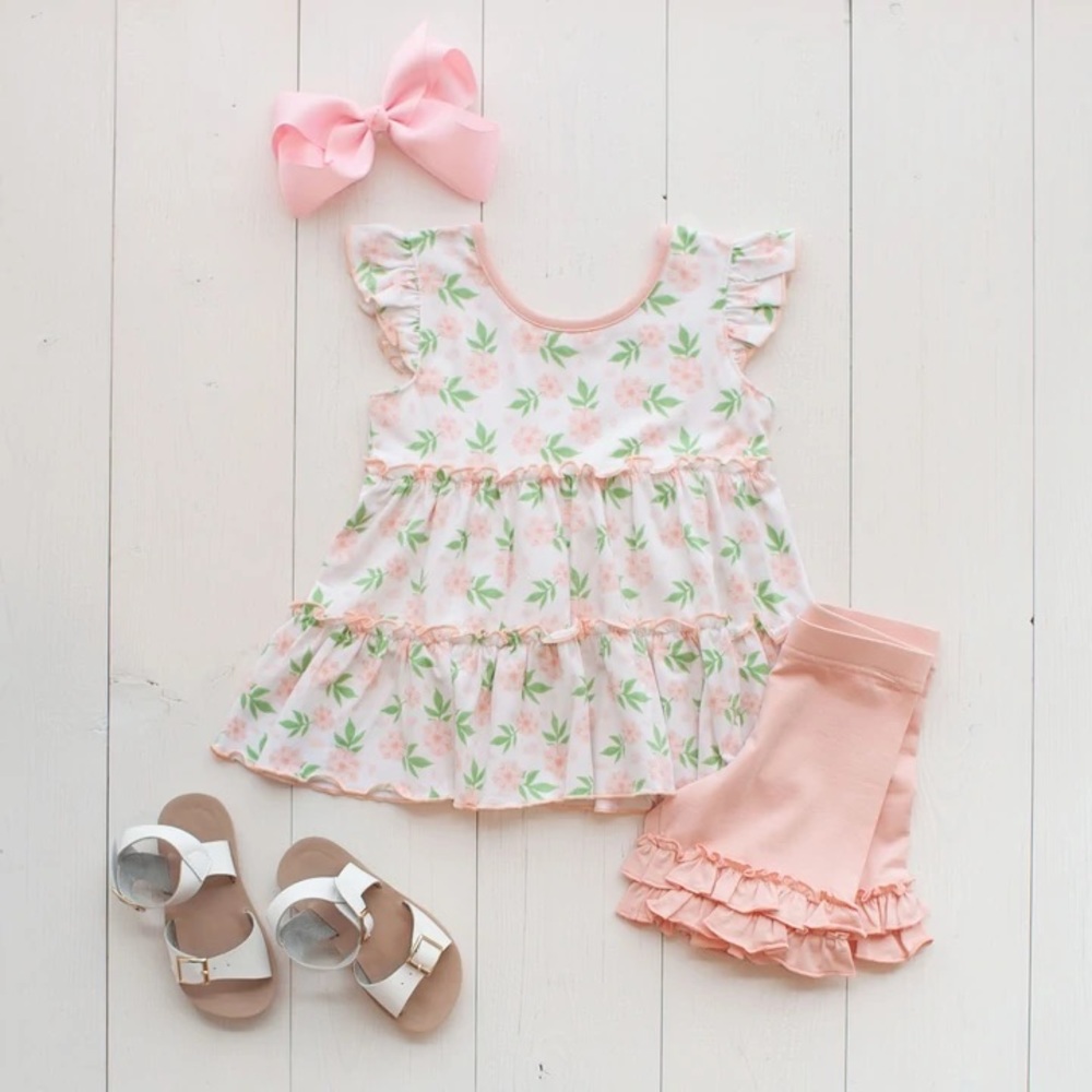 Shrimp and grits cherry blossom tunic